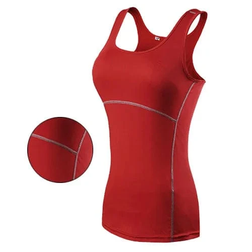 Neue Yoga Tops Frauen Sexy Gym Sport Weste Fitness enge Frau Kleidung ärmelloses Laufshirt Quick Dry weiß Yoga Tank Top