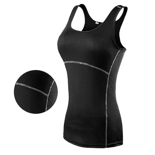 Neue Yoga Tops Frauen Sexy Gym Sport Weste Fitness enge Frau Kleidung ärmelloses Laufshirt Quick Dry weiß Yoga Tank Top