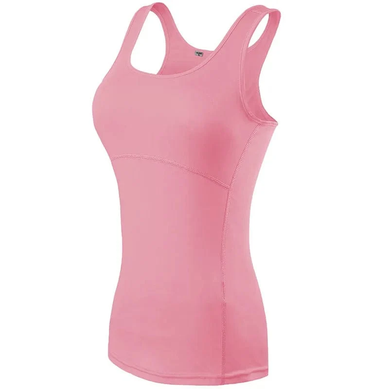 Neue Yoga Tops Frauen Sexy Gym Sport Weste Fitness enge Frau Kleidung ärmelloses Laufshirt Quick Dry weiß Yoga Tank Top