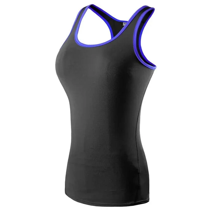 Neue Yoga Tops Frauen Sexy Gym Sport Weste Fitness enge Frau Kleidung ärmelloses Laufshirt Quick Dry weiß Yoga Tank Top
