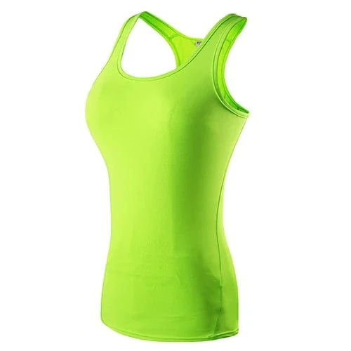 Neue Yoga Tops Frauen Sexy Gym Sport Weste Fitness enge Frau Kleidung ärmelloses Laufshirt Quick Dry weiß Yoga Tank Top
