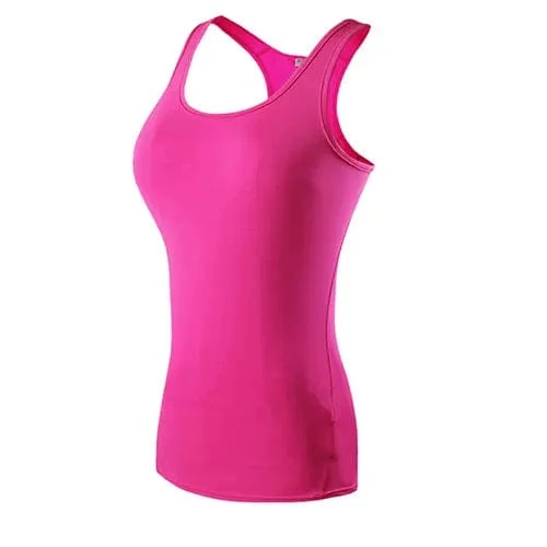 Neue Yoga Tops Frauen Sexy Gym Sport Weste Fitness enge Frau Kleidung ärmelloses Laufshirt Quick Dry weiß Yoga Tank Top