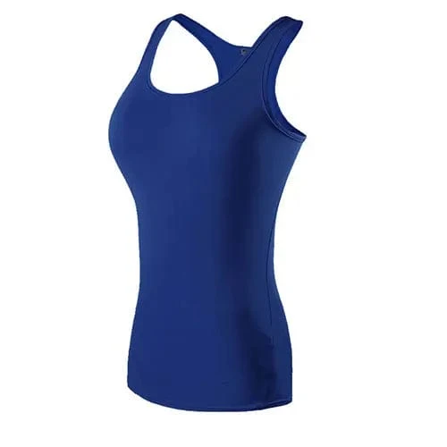 Neue Yoga Tops Frauen Sexy Gym Sport Weste Fitness enge Frau Kleidung ärmelloses Laufshirt Quick Dry weiß Yoga Tank Top