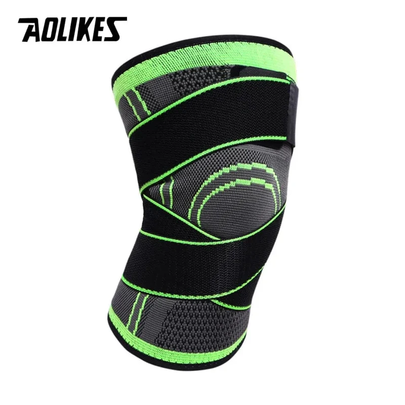 AOLIKES 1 STÜCKE Kniestütze Professionelle Schutz Sport Knieschoner Atmungsaktive Bandage Knieorthese Basketball Tennis Radfahren