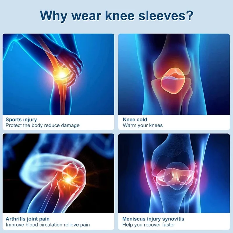 Knieorthese aus Kupfer, Kniestütze, Kompressionsärmel, Knieschützer für Sport, Meniskusriss, vorderes Kreuzband, Arthritis, Linderung von Gelenkschmerzen, Training