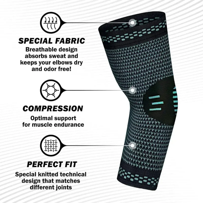 1 STÜCKE Elastische Ellenbogenbandage Arm Sport Unterstützung Ellenbogen Sport Sicherheit Cotoveleira Atmungsaktive Armmanschette Ellenbogenschützer Kompression Coderas