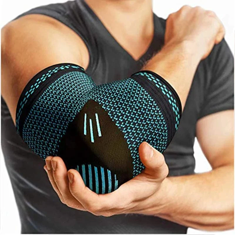 1 STÜCKE Elastische Ellenbogenbandage Arm Sport Unterstützung Ellenbogen Sport Sicherheit Cotoveleira Atmungsaktive Armmanschette Ellenbogenschützer Kompression Coderas