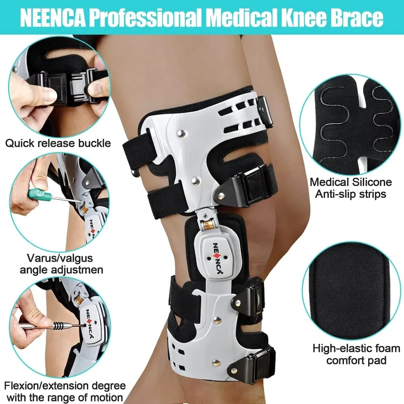 NEENCA OA Unloader-Knieorthese zur Unterstützung bei Arthritisschmerzen, Osteoarthritis, Reparatur von Knorpeldefekten, avaskuläre Nekrose