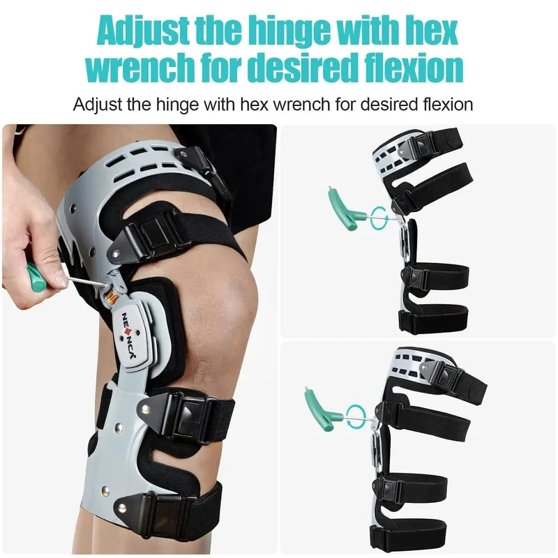 NEENCA OA Unloader-Knieorthese zur Unterstützung bei Arthritisschmerzen, Osteoarthritis, Reparatur von Knorpeldefekten, avaskuläre Nekrose