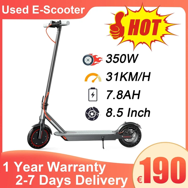 AOVOPRO 350W/500W Elektroroller 7.8-14.5AH Erwachsene Smart APP Escooter 31KM/H 8.5 Zoll M365 Roller Gebrauchte Version Kostenloser Versand