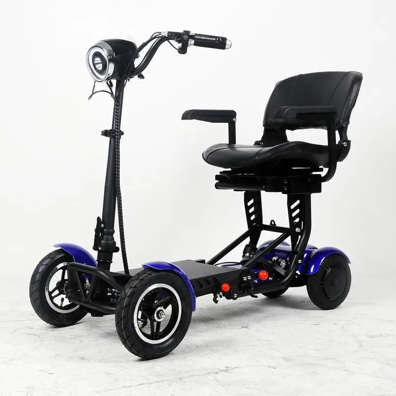 Elektroroller für Erwachsene, 500 W, 10-Zoll-Reifen, 36 V, faltbarer Mobilitätsroller für alte Menschen mit großem Armlehnensitz, Dual-Motor-Escooter