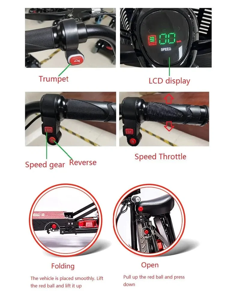 Elektroroller für Erwachsene, 500 W, 10-Zoll-Reifen, 36 V, faltbarer Mobilitätsroller für alte Menschen mit großem Armlehnensitz, Dual-Motor-Escooter
