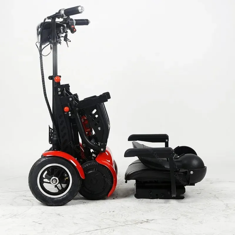 Elektroroller für Erwachsene, 500 W, 10-Zoll-Reifen, 36 V, faltbarer Mobilitätsroller für alte Menschen mit großem Armlehnensitz, Dual-Motor-Escooter