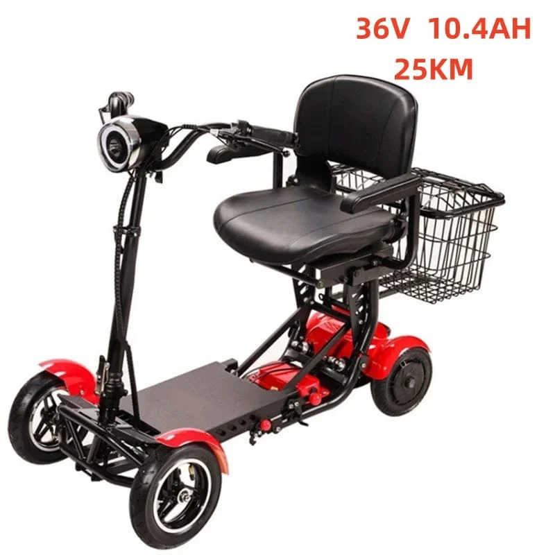 Elektroroller für Erwachsene, 500 W, 10-Zoll-Reifen, 36 V, faltbarer Mobilitätsroller für alte Menschen mit großem Armlehnensitz, Dual-Motor-Escooter