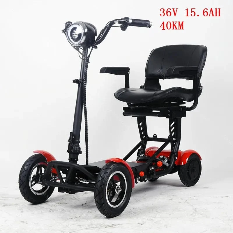 Elektroroller für Erwachsene, 500 W, 10-Zoll-Reifen, 36 V, faltbarer Mobilitätsroller für alte Menschen mit großem Armlehnensitz, Dual-Motor-Escooter
