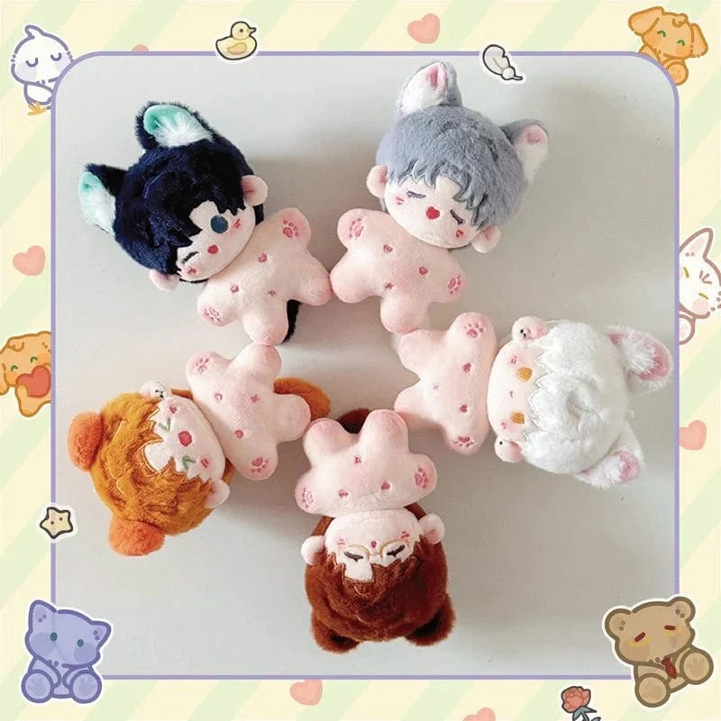 10cm Kawaii Mini Idol Puppe Anime Plüsch Stern Puppen Gefüllte Anpassung Figur Spielzeug Weinen Baumwolle Baby Plüschtiere Spielzeug Fans Geschenk