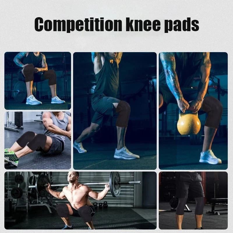 Frauen Männer Teenager 7mm Neopren Sport Knie Pads Kompression Gewichtheben Druck Crossfit Training Knie Pads Unterstützung Individuelles Logo
