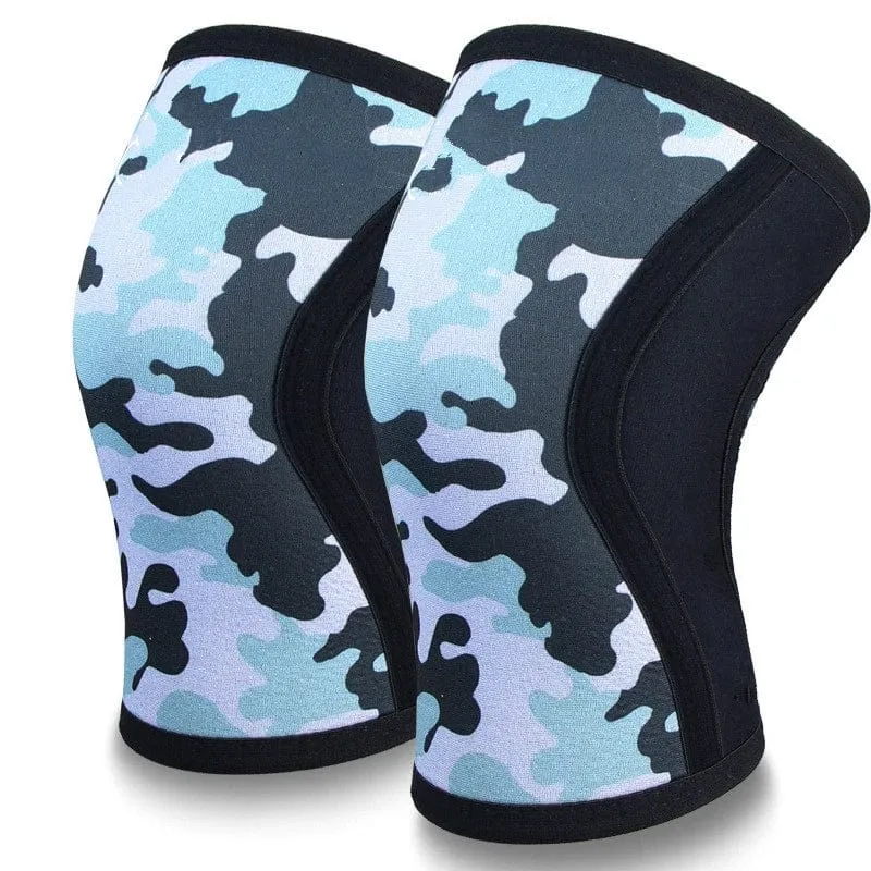 Frauen Männer Teenager 7mm Neopren Sport Knie Pads Kompression Gewichtheben Druck Crossfit Training Knie Pads Unterstützung Individuelles Logo