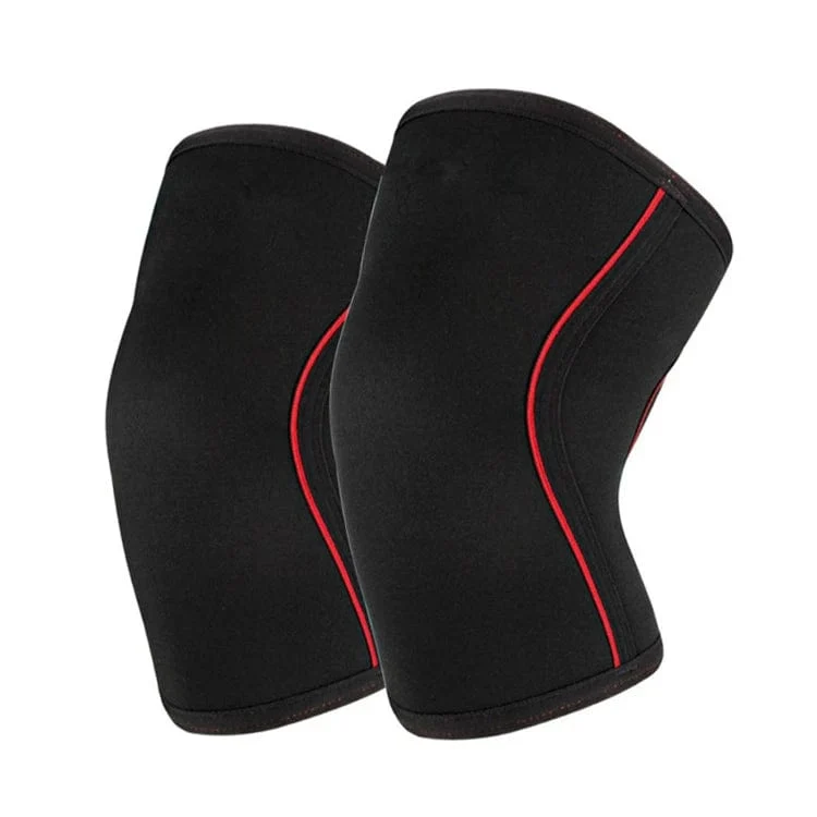 Frauen Männer Teenager 7mm Neopren Sport Knie Pads Kompression Gewichtheben Druck Crossfit Training Knie Pads Unterstützung Individuelles Logo