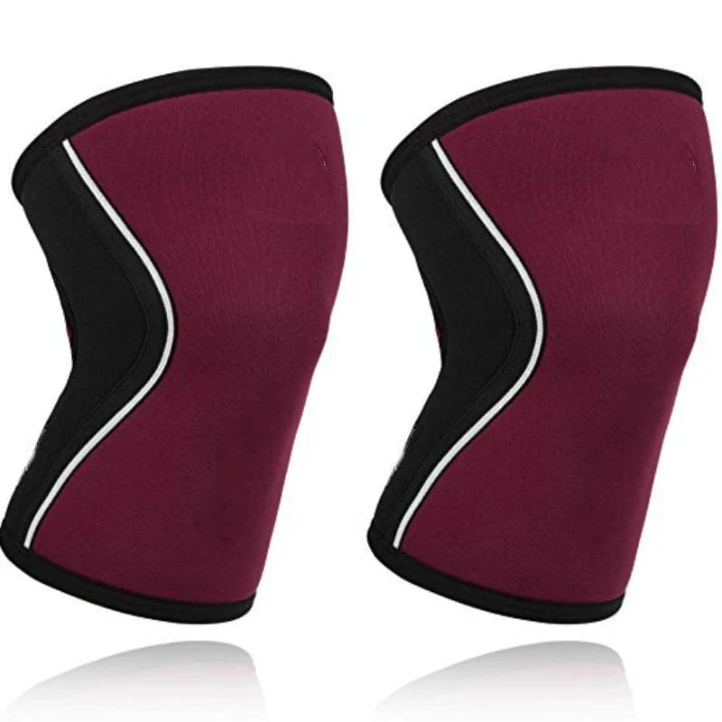 Frauen Männer Teenager 7mm Neopren Sport Knie Pads Kompression Gewichtheben Druck Crossfit Training Knie Pads Unterstützung Individuelles Logo