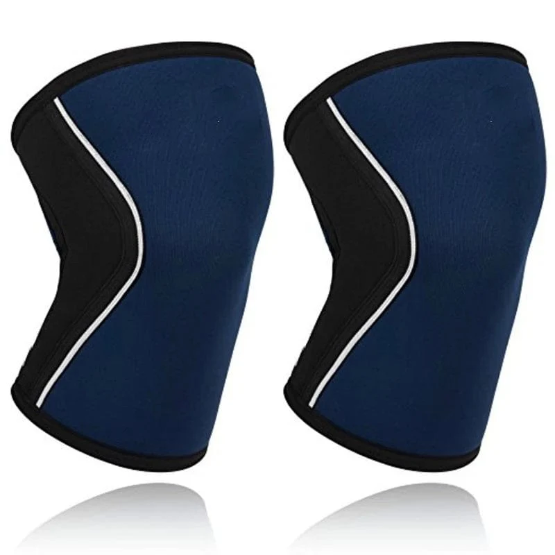 Frauen Männer Teenager 7mm Neopren Sport Knie Pads Kompression Gewichtheben Druck Crossfit Training Knie Pads Unterstützung Individuelles Logo