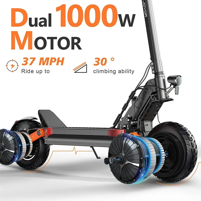 Elektroroller JOYOR S10-S Dual Motor 2000W60V18AH Akku Faltbarer Offroad-E-Scooter APP Smart ABE GENEHMIGT Elektroroller
