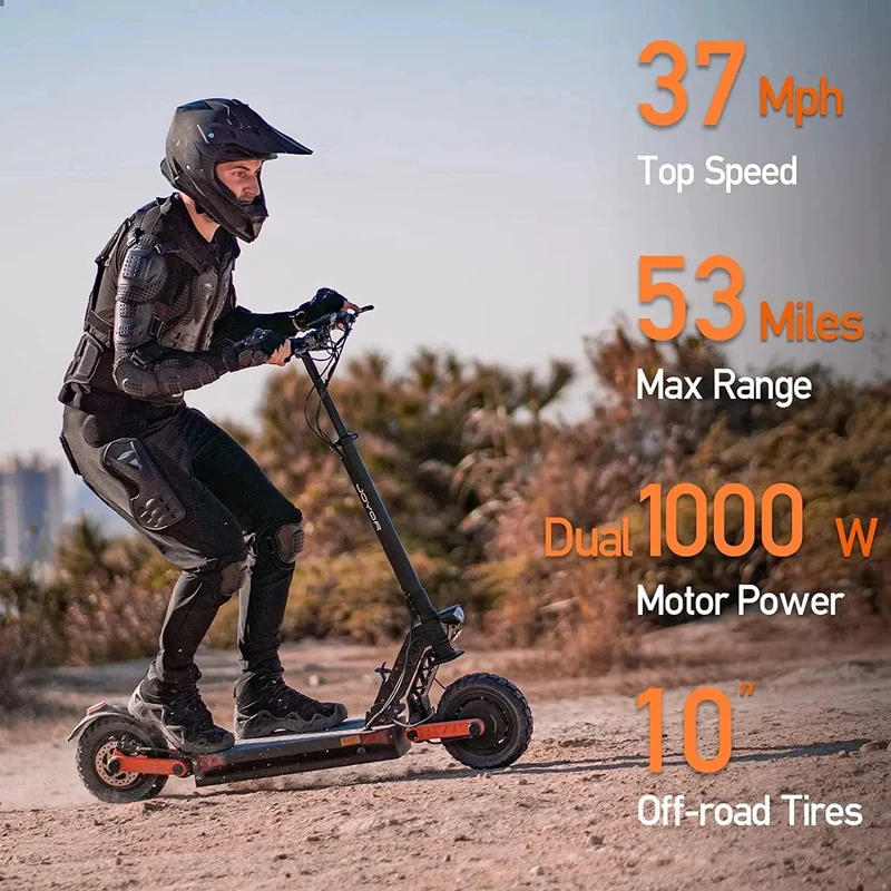 Elektroroller JOYOR S10-S Dual Motor 2000W60V18AH Akku Faltbarer Offroad-E-Scooter APP Smart ABE GENEHMIGT Elektroroller