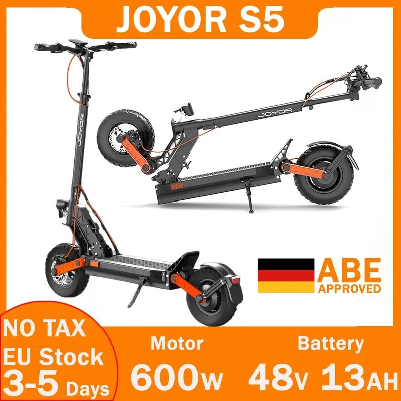 Elektroroller JOYOR S10-S Dual Motor 2000W60V18AH Akku Faltbarer Offroad-E-Scooter APP Smart ABE GENEHMIGT Elektroroller