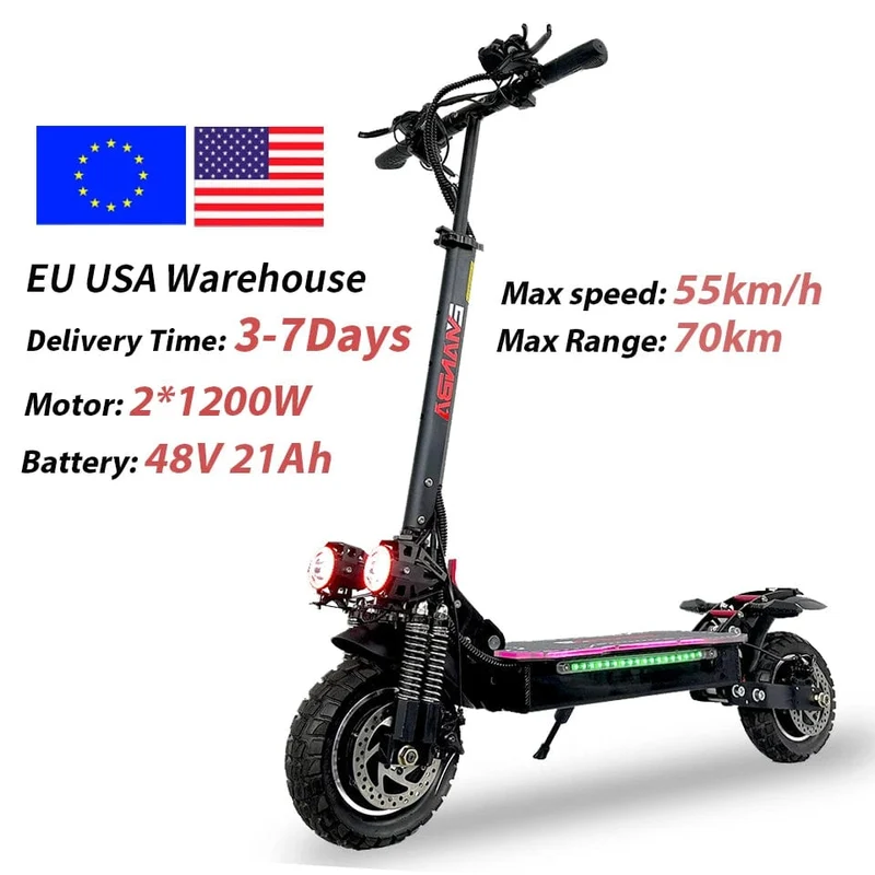 X6 PRO Elektroroller US EU Deutschland Lager Dual Motor Off Road faltbar Erwachsene Mobilität E Scooter Elektro 1200 W 2400 W 48 V
