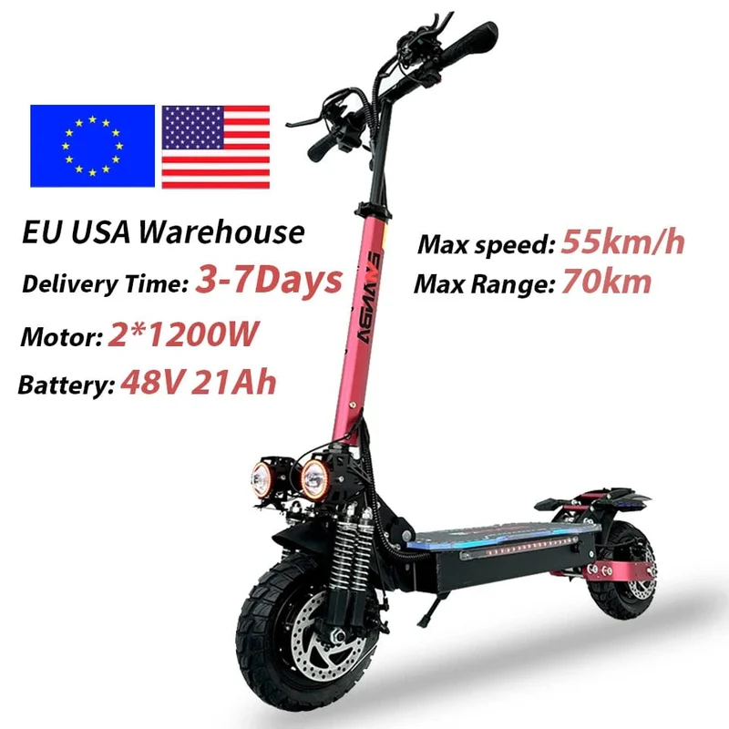 X6 PRO Elektroroller US EU Deutschland Lager Dual Motor Off Road faltbar Erwachsene Mobilität E Scooter Elektro 1200 W 2400 W 48 V