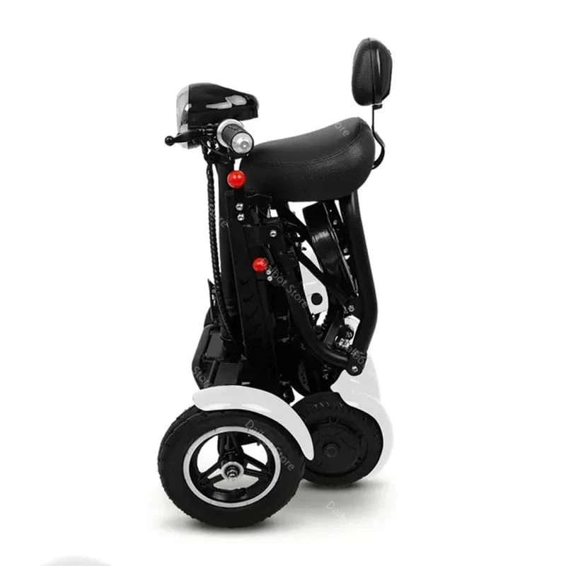 Elektroroller für Behinderte, Vierrad-Elektroroller, Dual-Motor, 250 W, faltbar, für ältere Menschen
