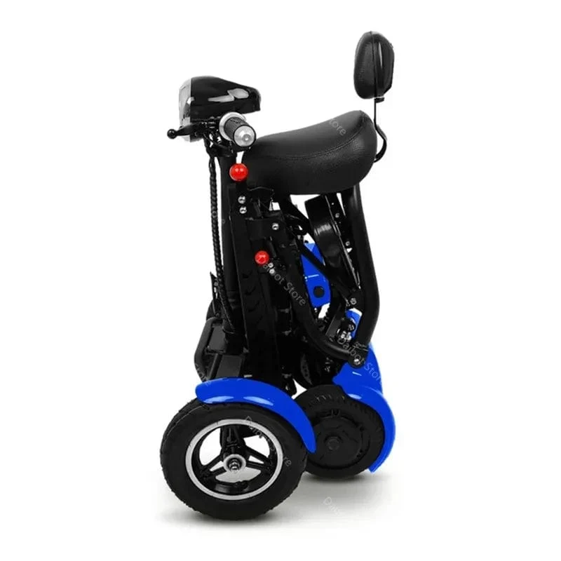 Elektroroller für Behinderte, Vierrad-Elektroroller, Dual-Motor, 250 W, faltbar, für ältere Menschen
