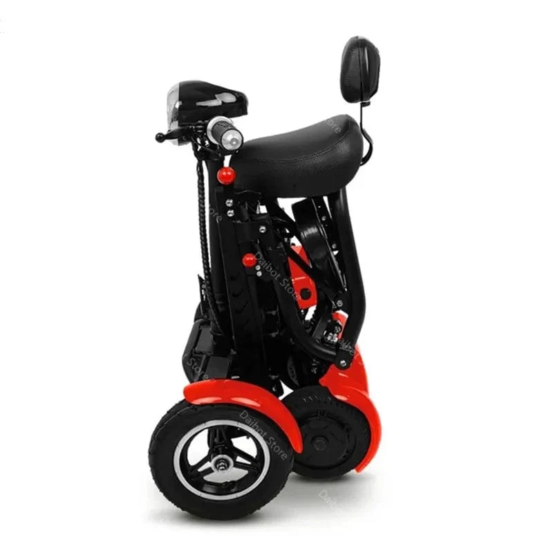 Elektroroller für Behinderte, Vierrad-Elektroroller, Dual-Motor, 250 W, faltbar, für ältere Menschen