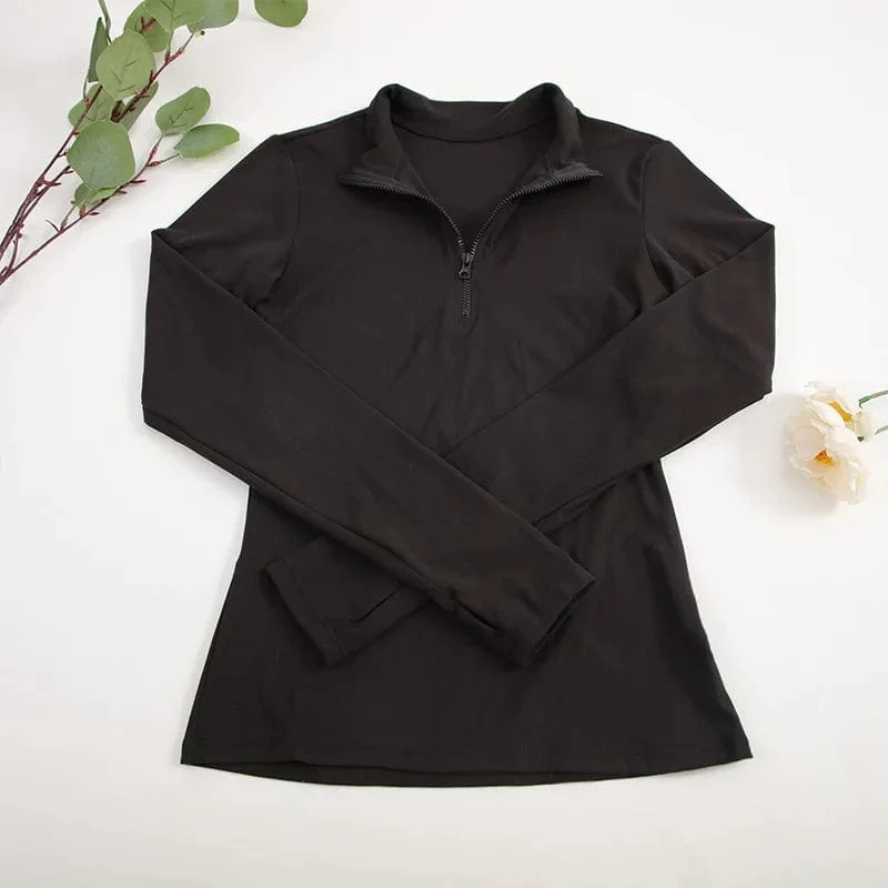 CHRLEISURE Langarm-Yoga-Shirts, Sport-Top, Fitness-Yoga-Top, Gym-Top, Sportbekleidung für Frauen, Push-Up-Lauf-Kleidung mit vollen Ärmeln