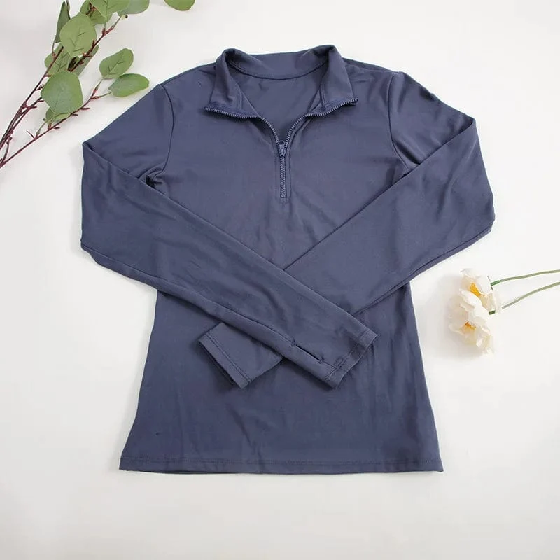 CHRLEISURE Langarm-Yoga-Shirts, Sport-Top, Fitness-Yoga-Top, Gym-Top, Sportbekleidung für Frauen, Push-Up-Lauf-Kleidung mit vollen Ärmeln