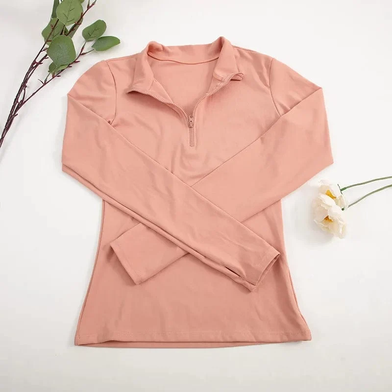 CHRLEISURE Langarm-Yoga-Shirts, Sport-Top, Fitness-Yoga-Top, Gym-Top, Sportbekleidung für Frauen, Push-Up-Lauf-Kleidung mit vollen Ärmeln