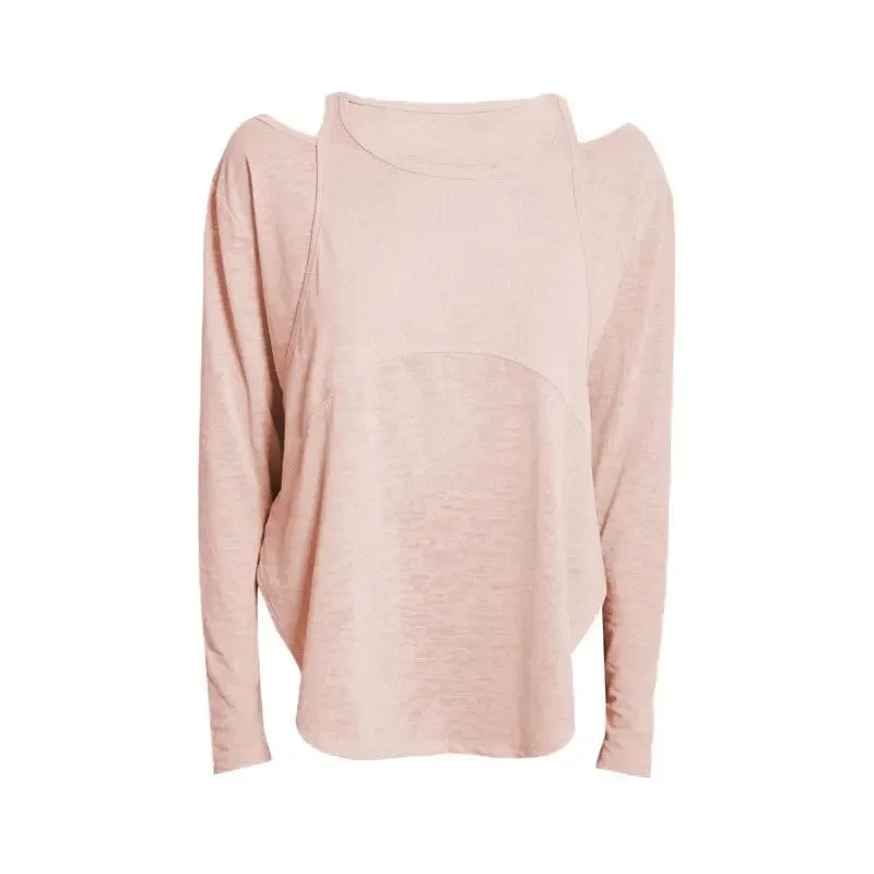 Langarm Yoga Shirts für Frauen Lose Sport T Crop Top Sport Top Frauen Sportswear Gym Fitness Tragen Kleidung Workout weibliche