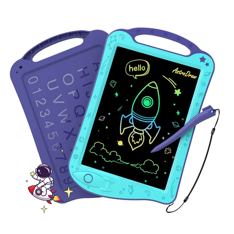 AstroDraw Farbiges Zeichentablett für Kinder, Reiseaktivitäten, Spielzeug, Weltraum-Doodle-Brett, Autismus, sensorische Kleinkind-Geschenke zum Geburtstag