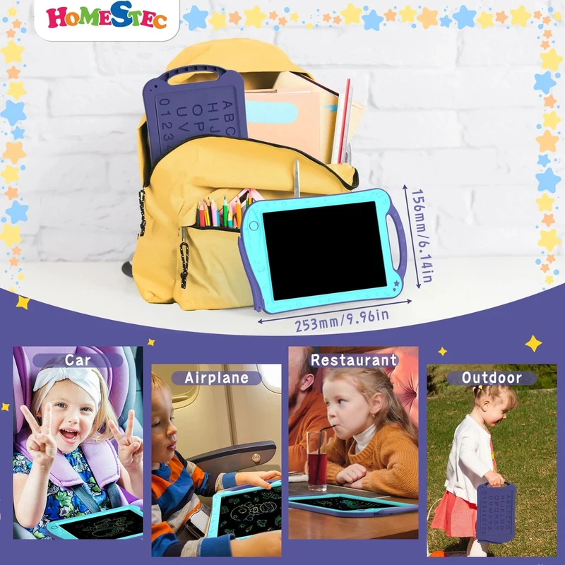 AstroDraw Farbiges Zeichentablett für Kinder, Reiseaktivitäten, Spielzeug, Weltraum-Doodle-Brett, Autismus, sensorische Kleinkind-Geschenke zum Geburtstag