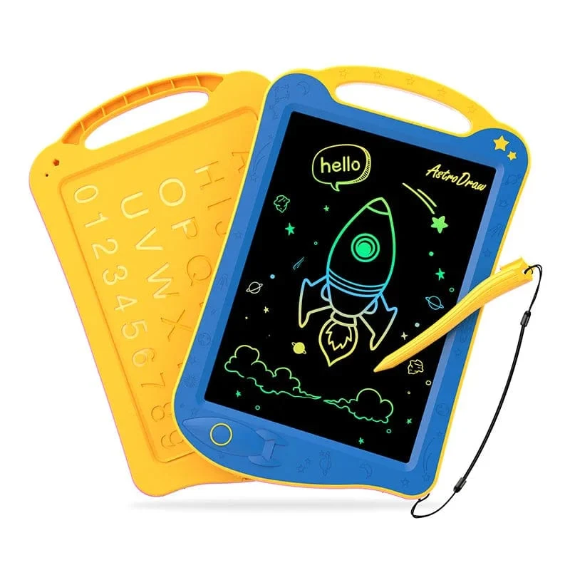 AstroDraw Farbiges Zeichentablett für Kinder, Reiseaktivitäten, Spielzeug, Weltraum-Doodle-Brett, Autismus, sensorische Kleinkind-Geschenke zum Geburtstag