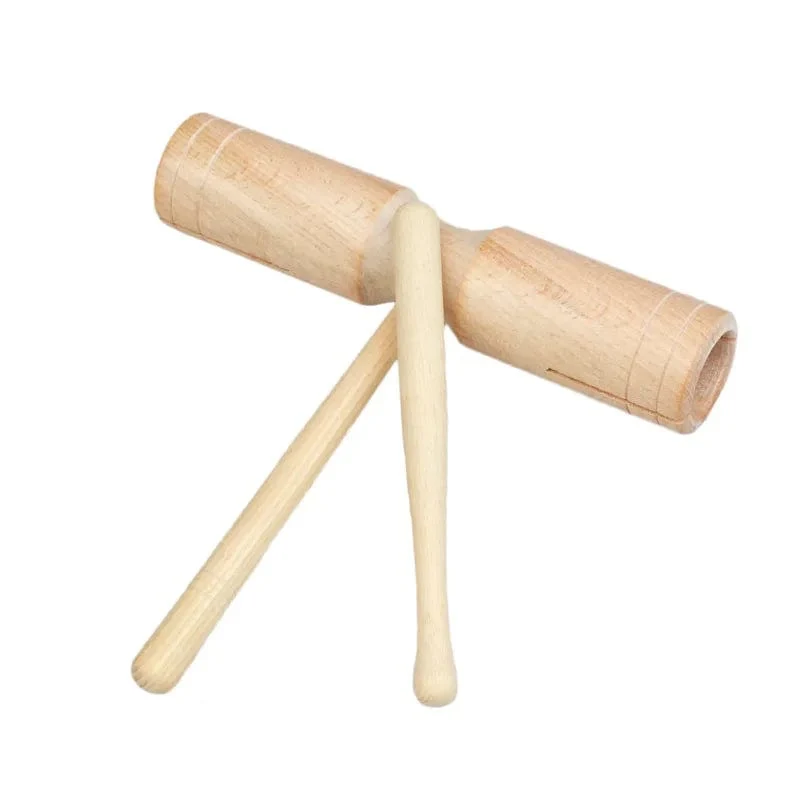 Baby-Musikspielzeug für Kleinkinder 1–3 Jahre, Kindertrommel, Schlagspielzeug aus Holz, Holz-Shaker, Rasseln, pädagogisches Lernspielzeug, 6–12 Monate