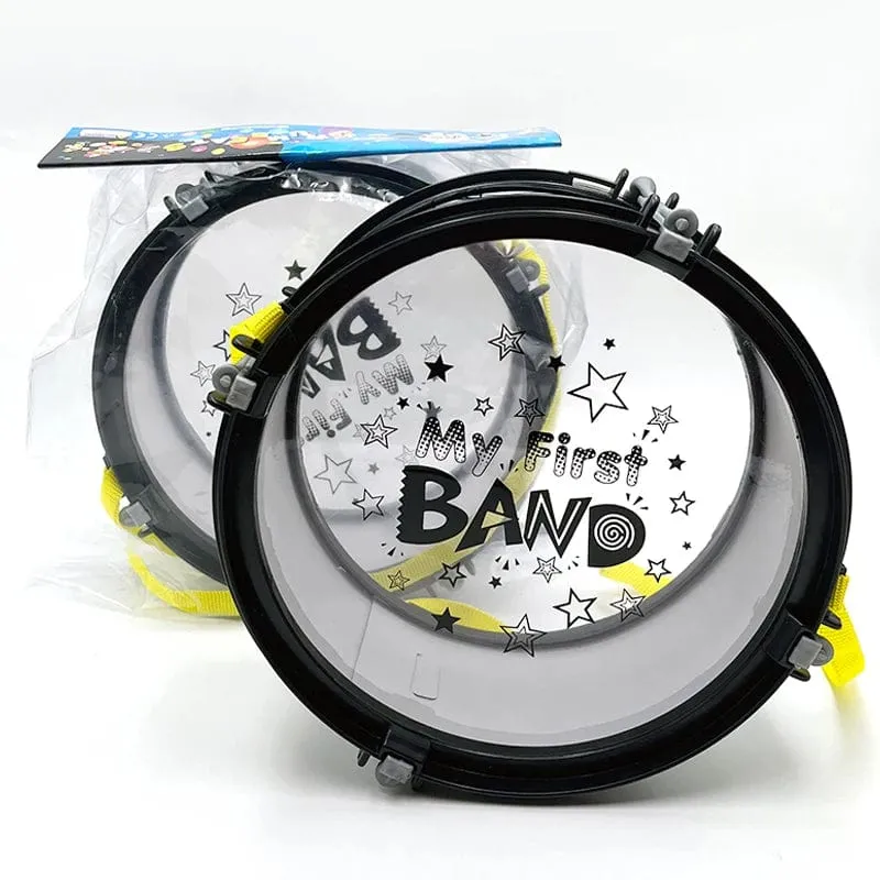 Kinder-Schlagzeug, 8.6-Zoll-Musikinstrument mit 2 Trommelstöcken, Lernspielzeug für Kinder, Jungen, Mädchen, Geschenk