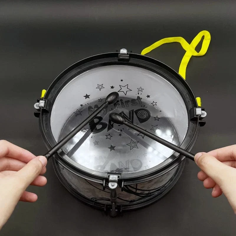 Kinder-Schlagzeug, 8.6-Zoll-Musikinstrument mit 2 Trommelstöcken, Lernspielzeug für Kinder, Jungen, Mädchen, Geschenk