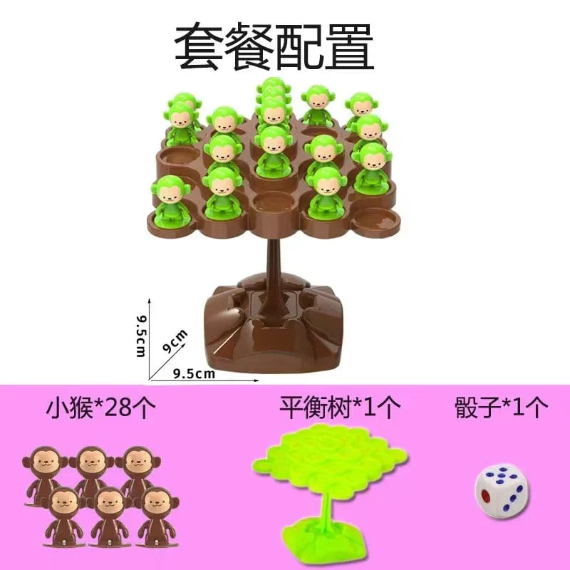 Mini-Affen-Balance-Baum, Familienspiele, Desktop-Spielzeug für Kinder, Geburtstagsfeier, Gastgeschenke, Babyparty-Geschenke, Pinata-Füller