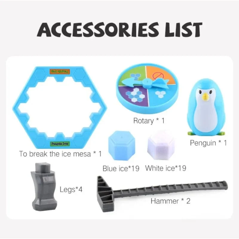 Pinguin Breaking Ice Tischspiel Eltern-Kind Interaktives Puzzle Spielzeug Partyspiel für Kinder Juegos Familienspiele Geburtstagsgeschenkspielzeug