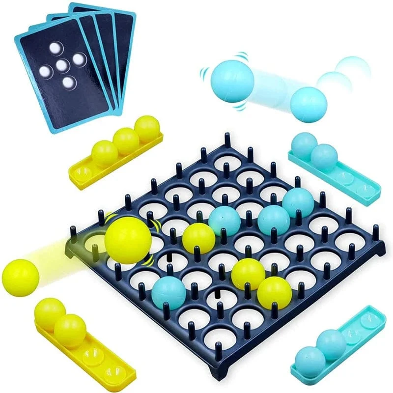 Kinder-Ball-Hüpfspiel, Eltern-Kind-Interaktion, Brettspiel, Kleinkind-Wurfballspiel, lustiges Partyspiel