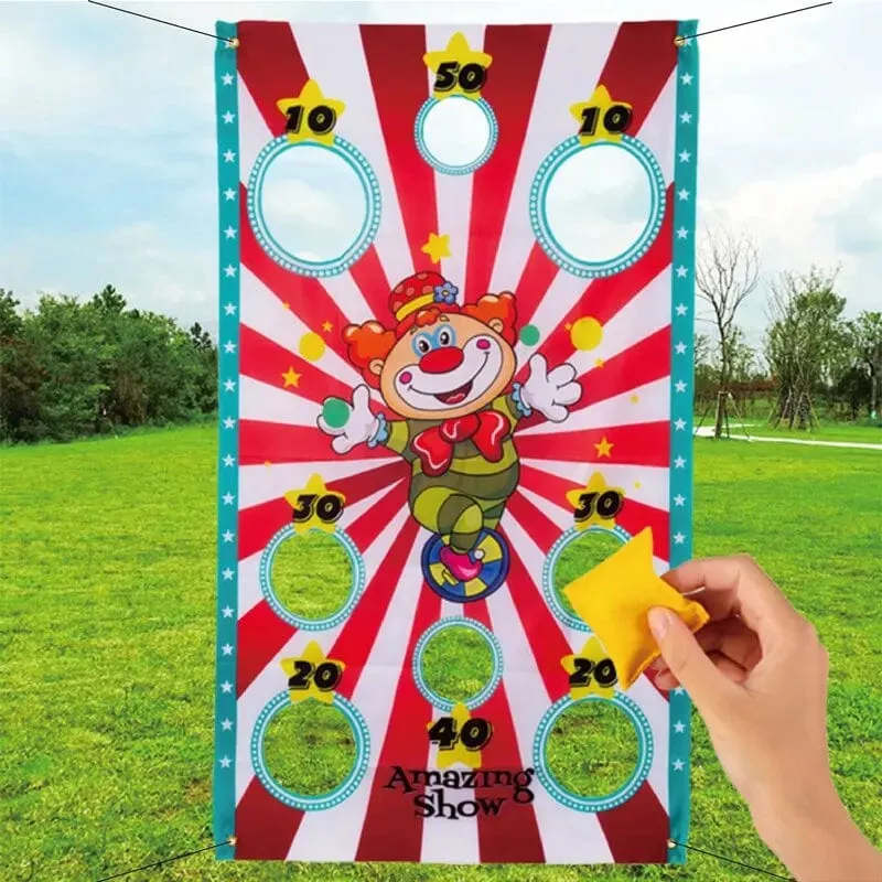 Lustiges Spiel Sitzsäcke Spielzeug Spiel Sitzsäcke Sicheres Werfen Wurfsäcke für Erwachsene Kinder Outdoor Weihnachtsfeier Karneval Spiele Spielzeug