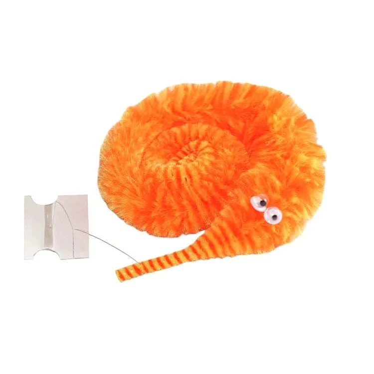 Lustiger Wurm, magische Requisiten, Spielzeug für Kinder, Kinder, Anfänger, wackeliger, verdrehter Wurm mit unsichtbarer Schnur, Partyspiele, Trickspielzeug