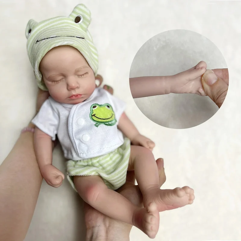 33cm bemalt feste Silikon LouLou Bebe Mädchen und Jungen lebensechte Puppen Muñecas Bebe Corpo De Silikon