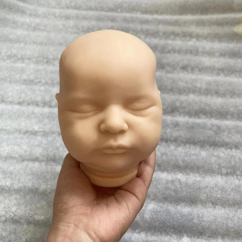 Neues 20.5 Zoll unlackiertes Reborn-Puppenset Laura mit Stoffkörper, unvollendetes Vinyl, Blanko-Reborn-Baby-Kits, Teile